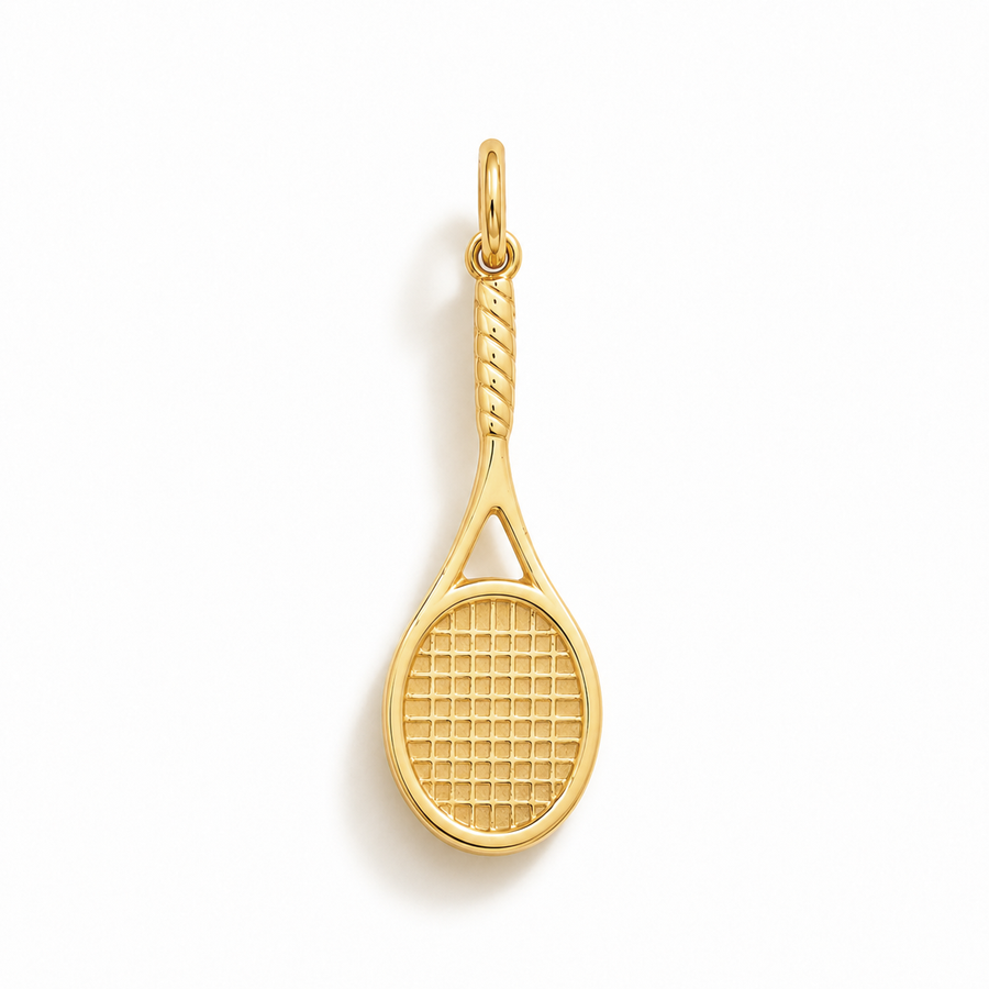 Charm Racchetta da Tennis in Oro