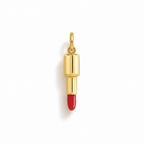 Charm Rossetto in Oro Giallo e Smalto Rosso