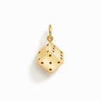 Charm Dado in Oro Giallo