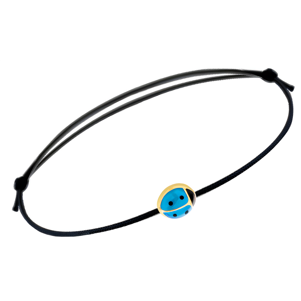 Bracciale Coccinella con cordino