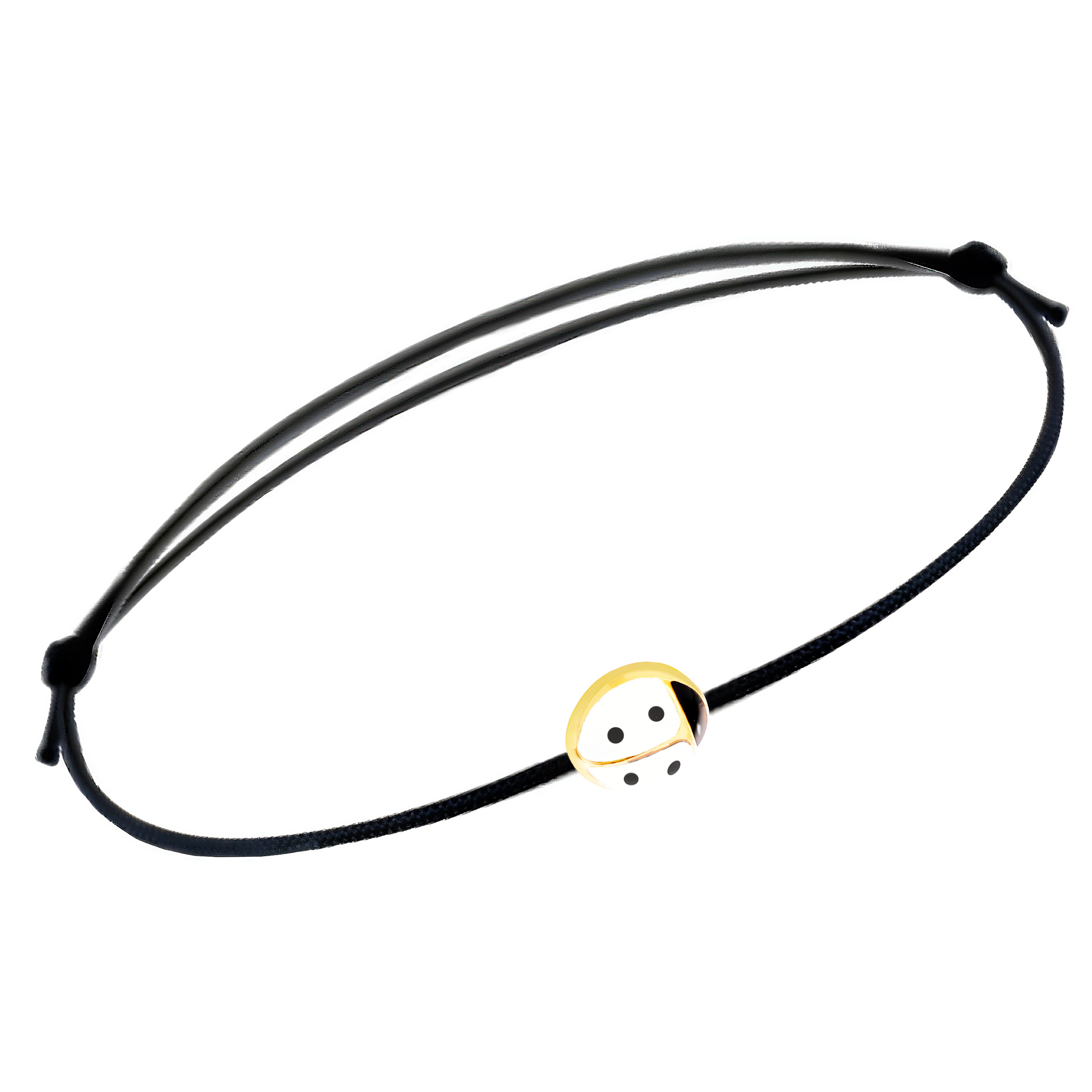 Bracciale Coccinella con cordino