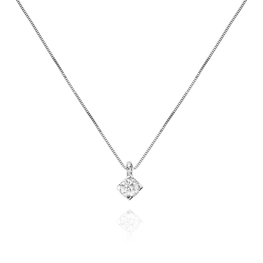 Luce d'Oro Necklace with 100% Natural Diamonds P.Ct 13 