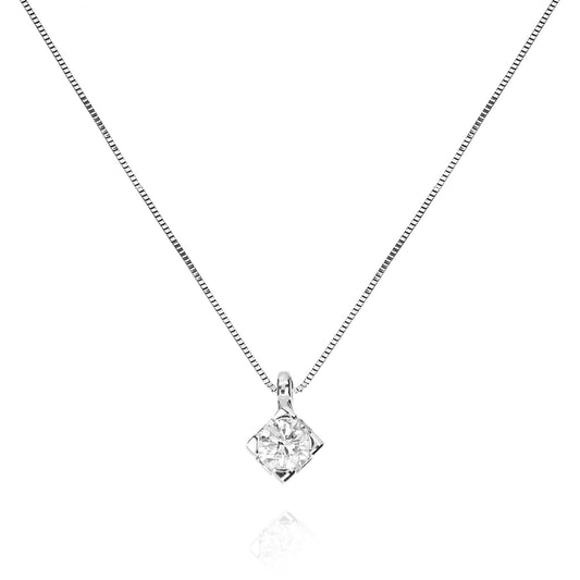 Luce d'Oro Necklace with 100% Natural Diamonds P.Ct 15 
