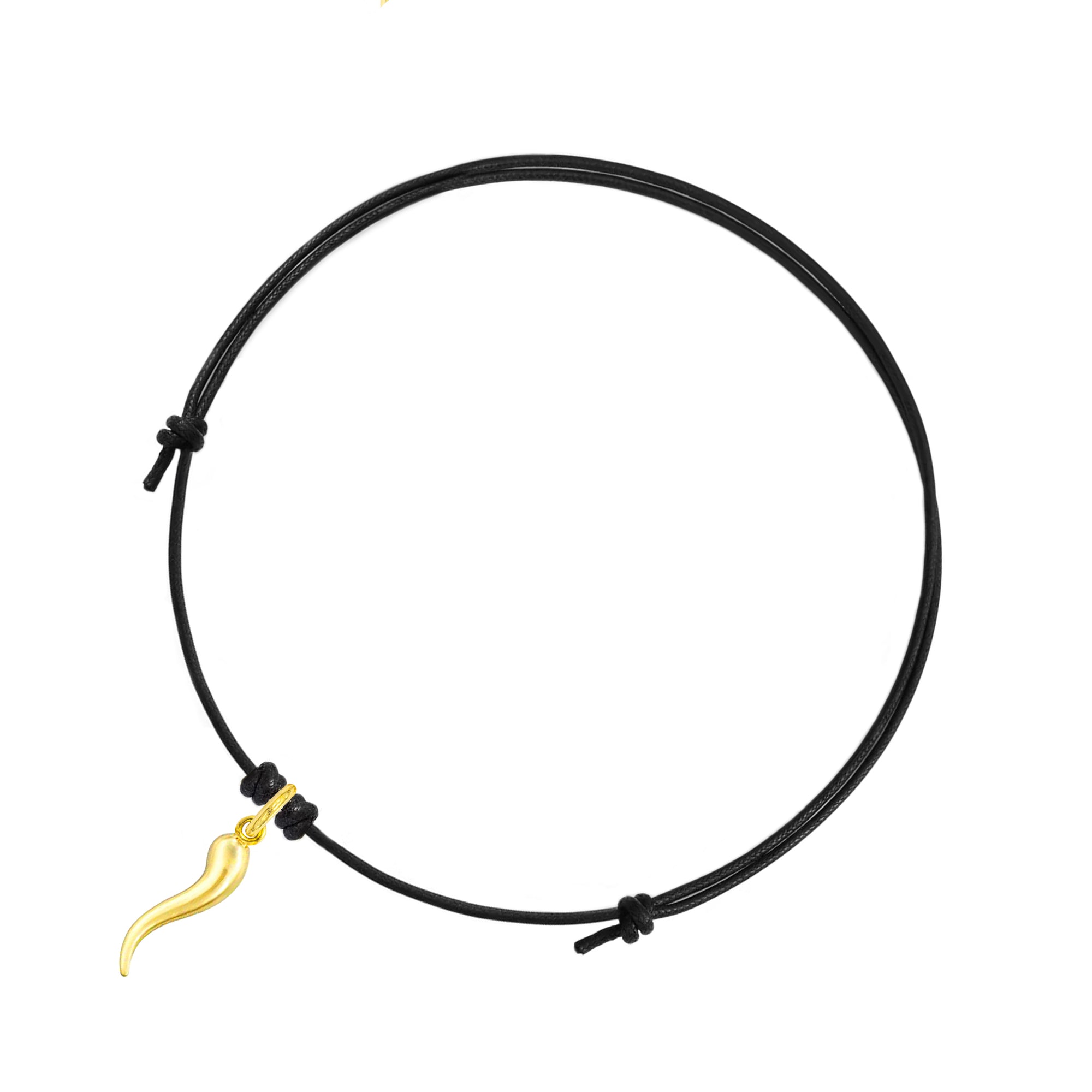 Bracciale Cordino Cornetto in Oro