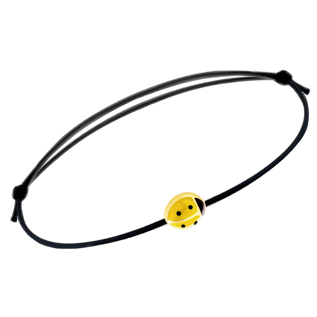Bracciale Coccinella con cordino