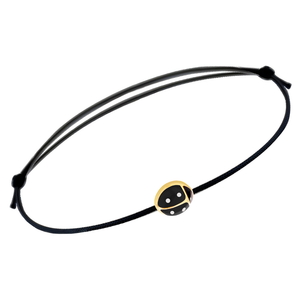 Bracciale Coccinella con cordino