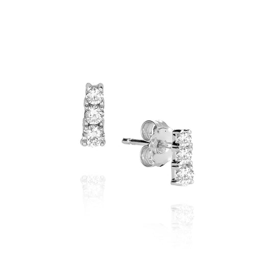 Luce d'Oro Earrings with 100% Natural Diamonds P.Ct 30 