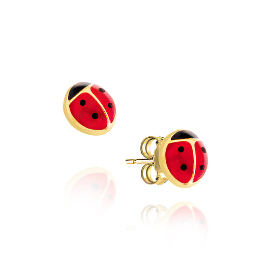 Orecchini Coccinelle d'Oro Vero
