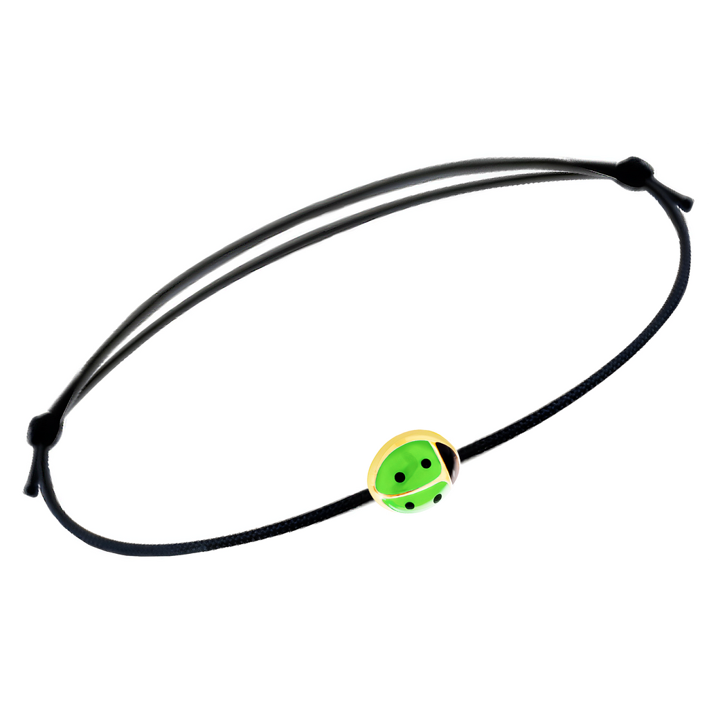 Bracciale Coccinella con cordino
