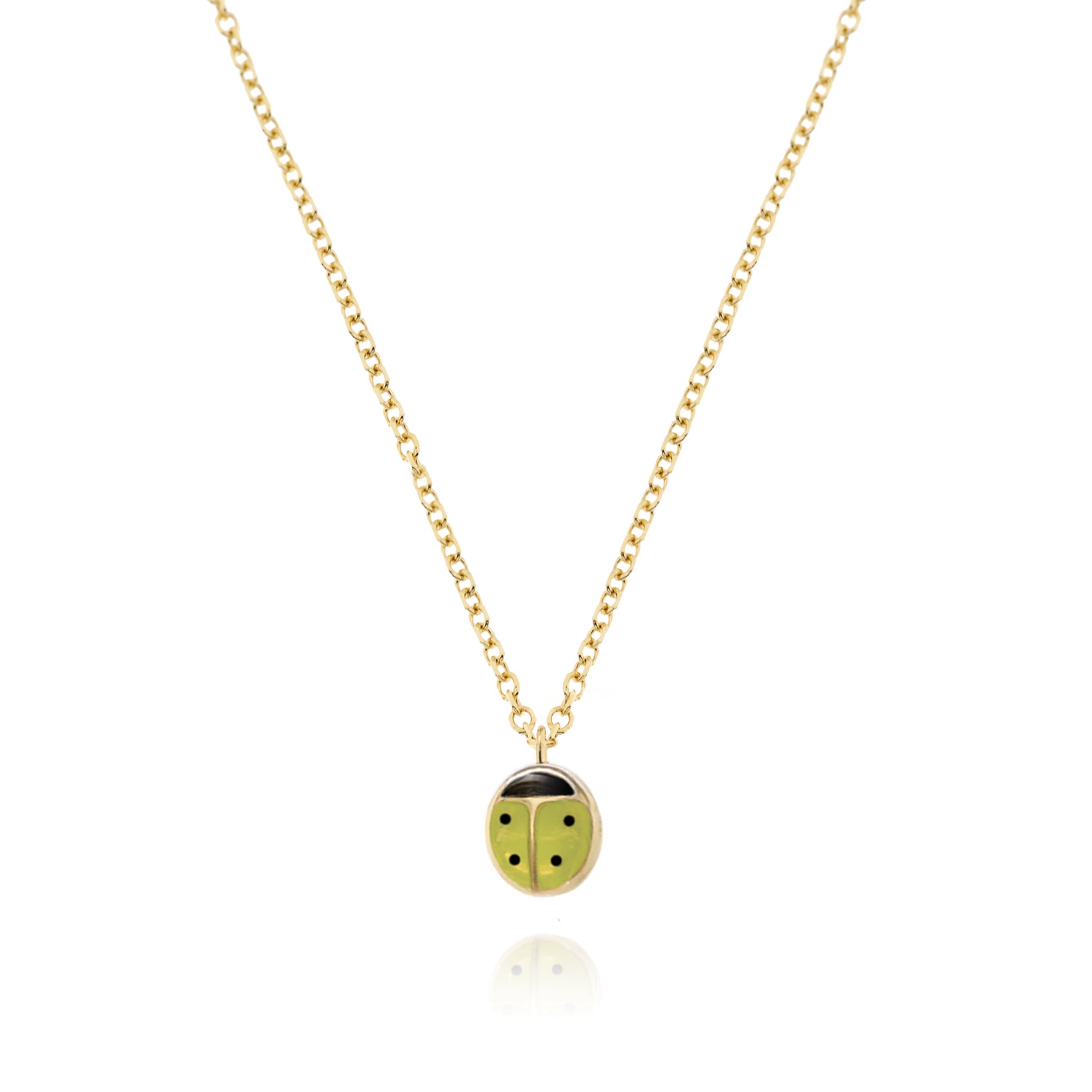 Real Gold Ladybug Necklace