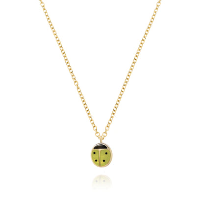 Real Gold Ladybug Necklace