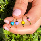 Ladybug ring in Real Gold