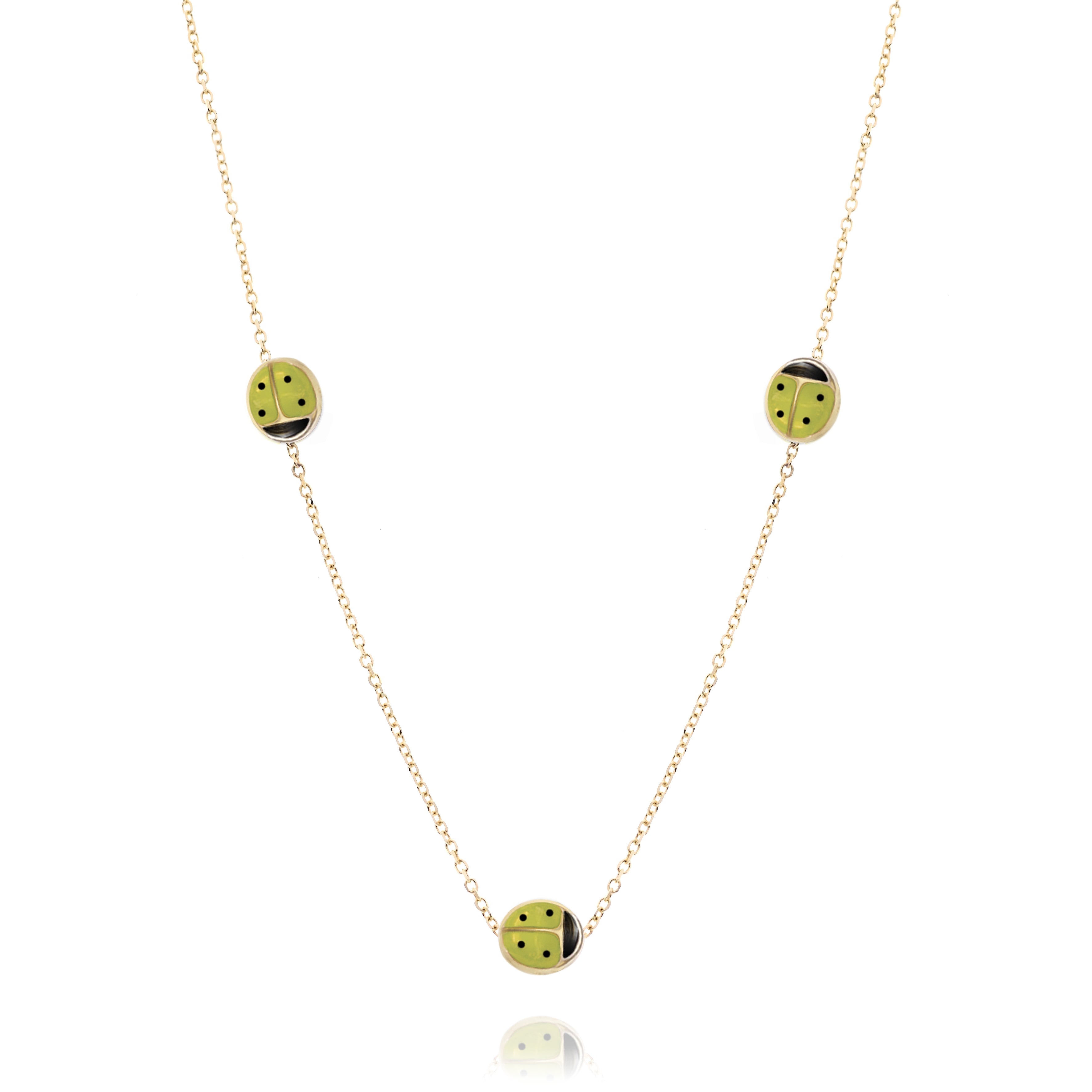 Real Gold Coccinelle Necklace