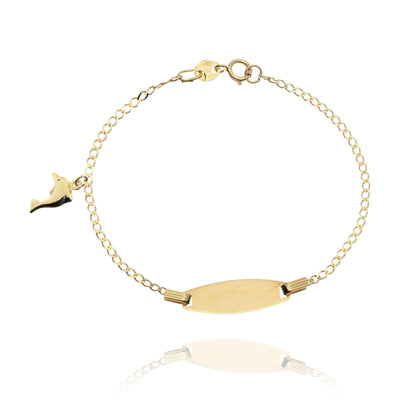 Dolphin Bracelet in Real Gold