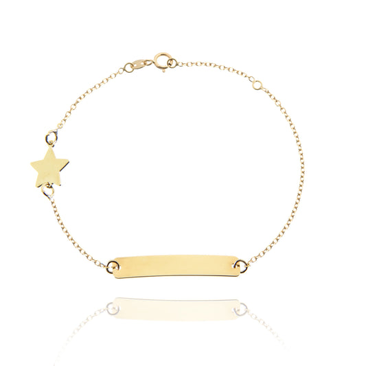 Star Bracelet in Real Gold 