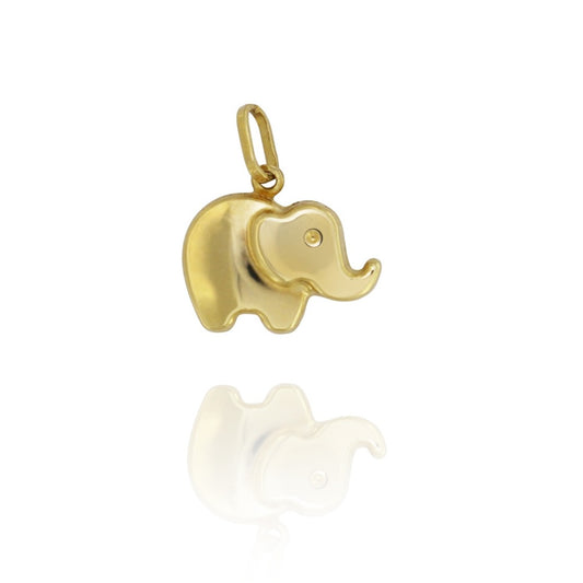 Elephant Pendant in Real Gold 