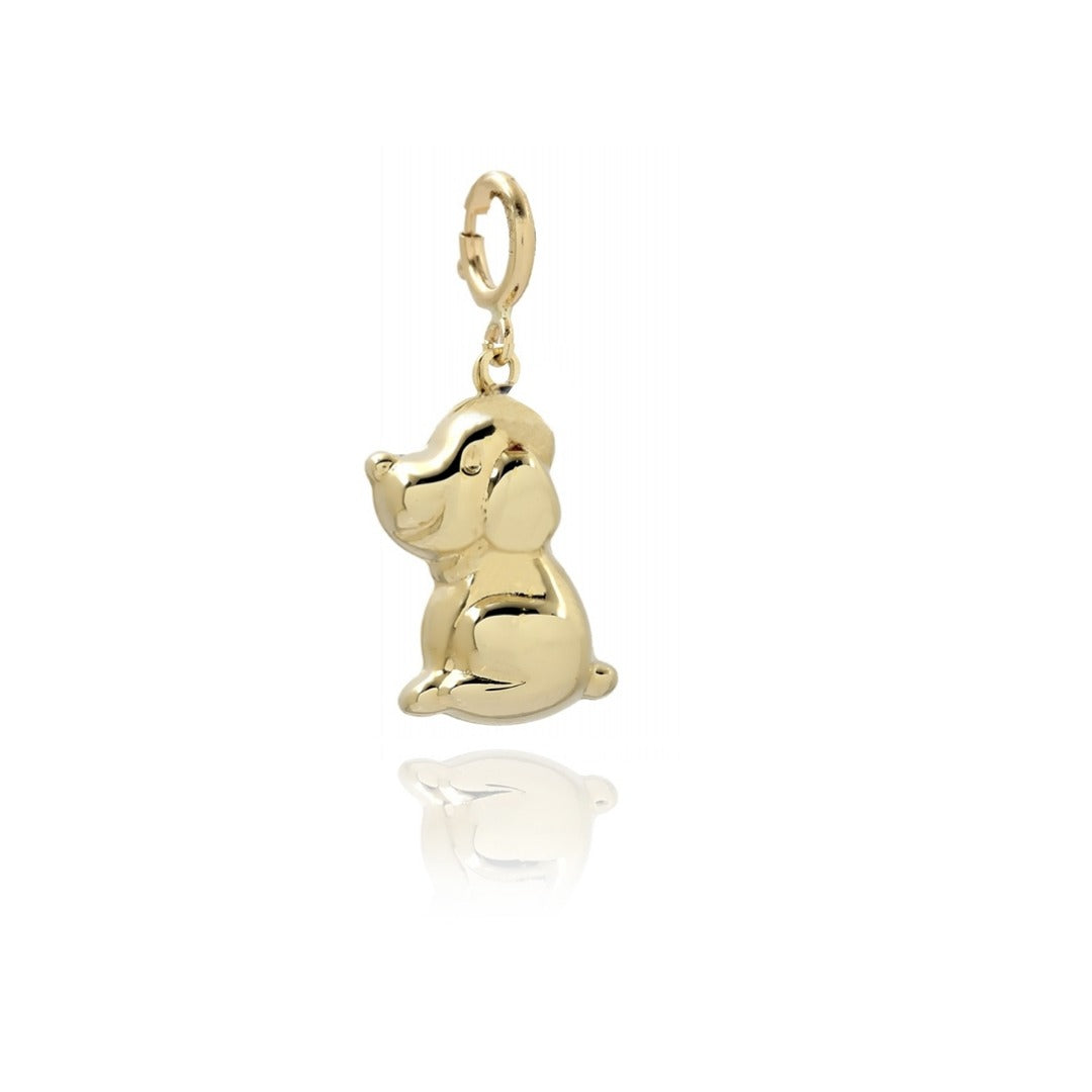 Dog Pendant in Real Gold 
