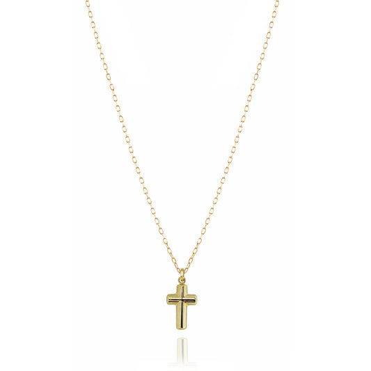 Cross Necklace in Real Gold 