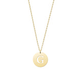 Initial Gold Medal Necklace