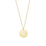 Initial Gold Medal Necklace