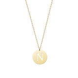 Initial Gold Medal Necklace
