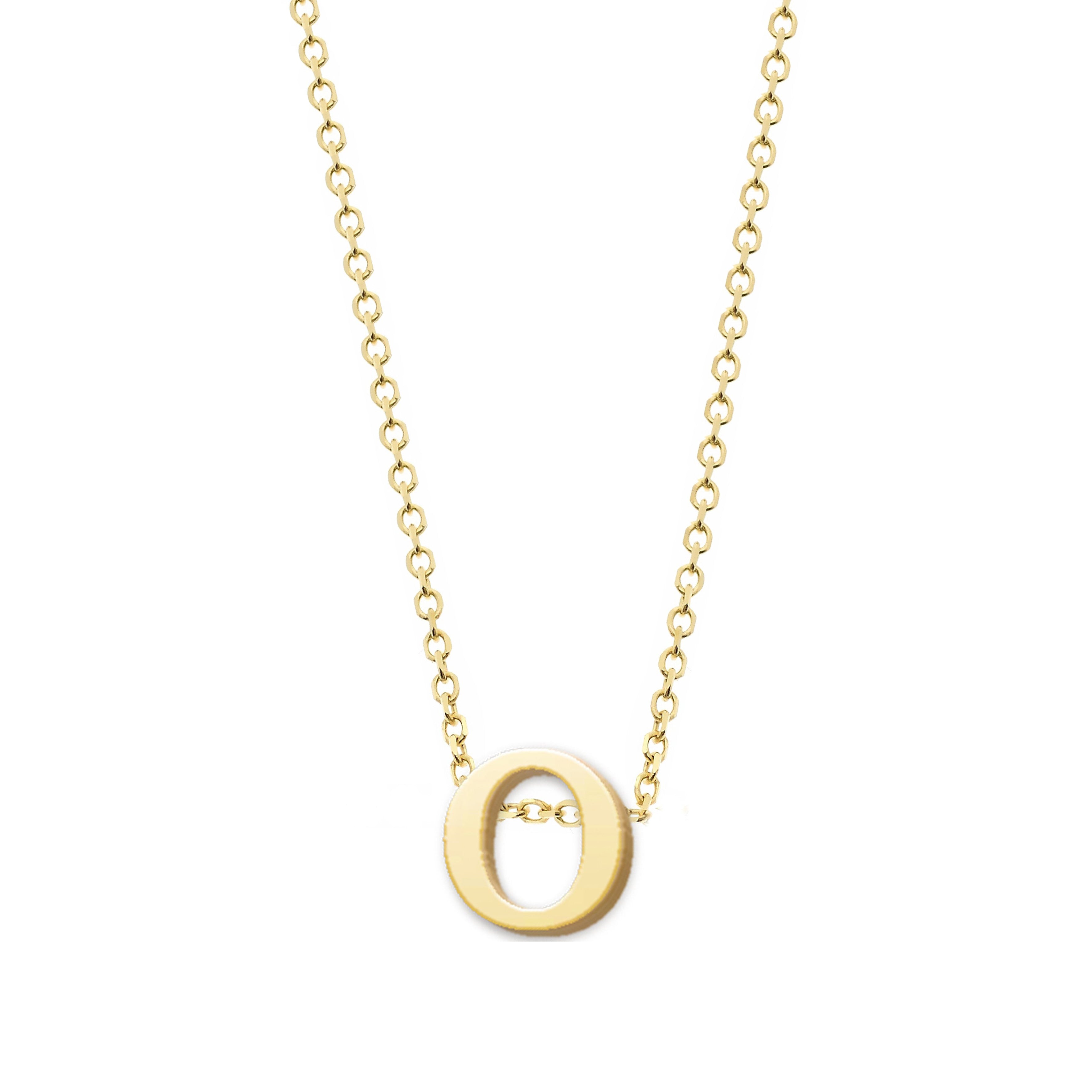 Real Gold Initial Necklace