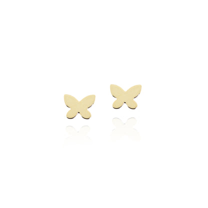 Butterfly Earrings in Real Gold 