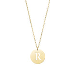 Initial Gold Medal Necklace