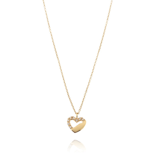 Heart Necklace in Real Gold 