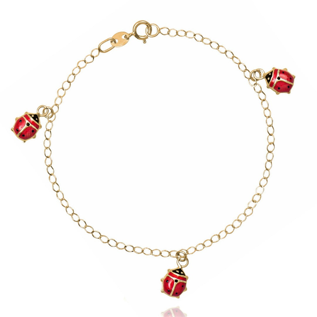 Coccinelle Girl Bracelet in Real Gold 