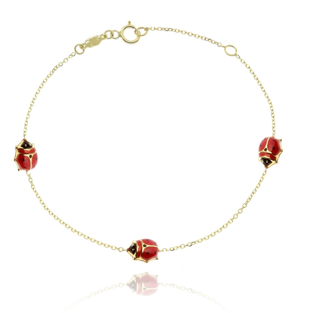 Coccinelle Girl Bracelet in Real Gold 