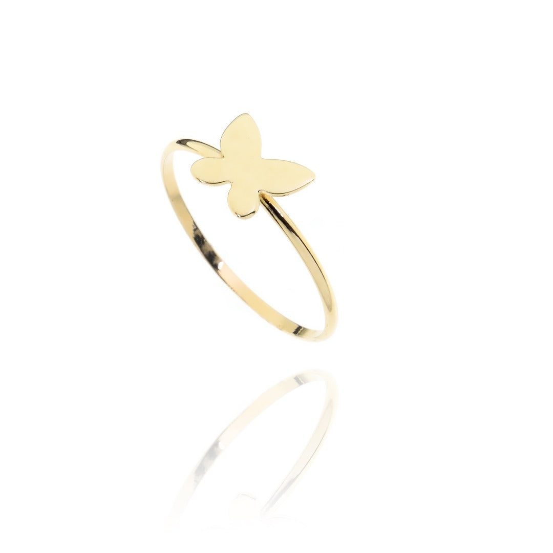 Butterfly Ring in Real Gold 