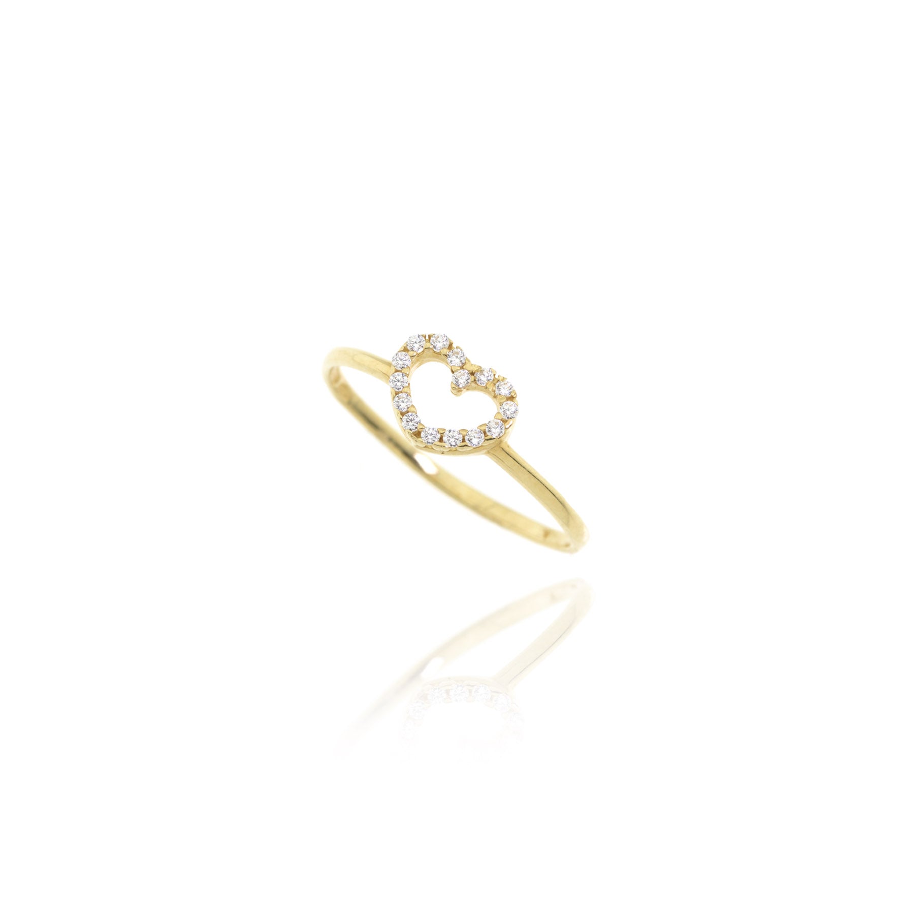 Heart Ring in Real Gold 