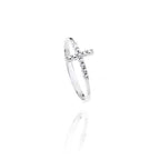 Credo ring in real gold and zircons 