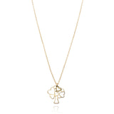 Collana Albero della Vita d'Oro Vero e Zirconi