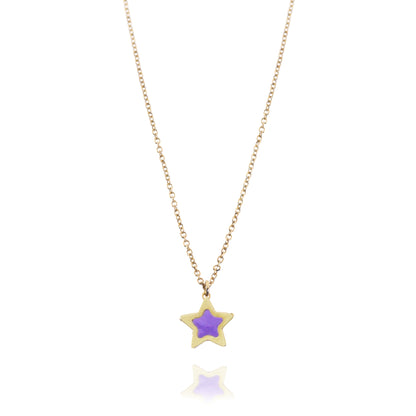 Star Necklace in Real Gold 
