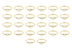 Real Gold Initial Ring