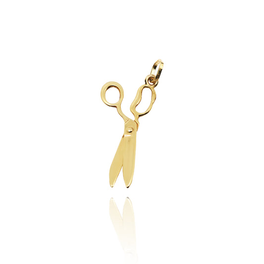 Scissors Pendant in Real Gold